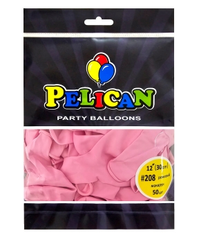 Купить Латексні кульки 12"(30cm) макарун #208 рожевий, Pelican 50шт