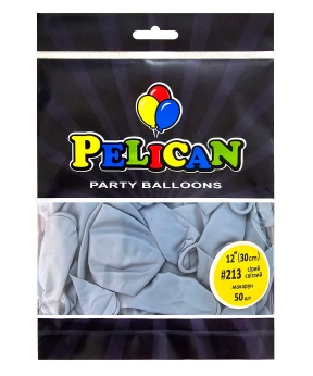 Купить Латексні кульки 12"(30cm) макарун #213 сірий світлий, Pelican 50шт