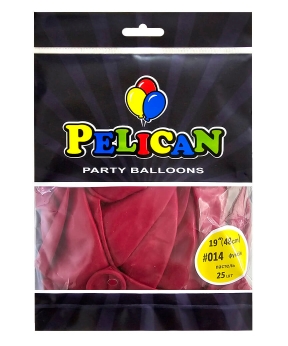 Купить Латексні кульки 19"(48cm) пастель #014 фуксія, Pelican 25шт