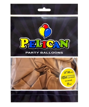 Купить Латексні кульки 19"(48cm) вінтажний #054 помаранчево- коричневий, Pelican 25шт