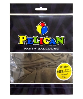 Купить Латексні кульки 19"(48cm) вінтажний #058 блідо- коричневий, Pelican 25шт