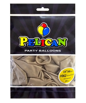 Купить Латексні кульки 19"(48cm) вінтажний #062 білий пісок, Pelican 25шт