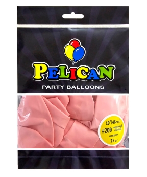 Купить Латексні кульки 19"(48cm) макарун #209 червоний світлий, Pelican 25шт