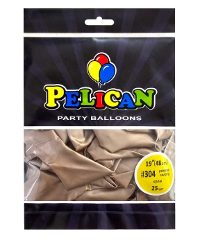 Купить Латексні кульки 19"(48cm) хром #304 рожеве золото, Pelican 25шт