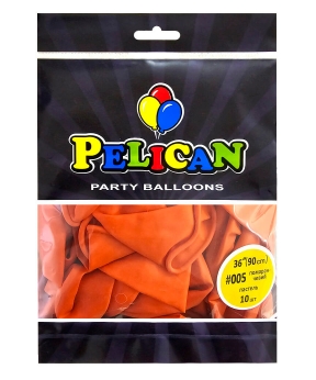 Купить Латексні кульки 36"(90cm) пастель #005 помаранчевий, Pelican 10шт