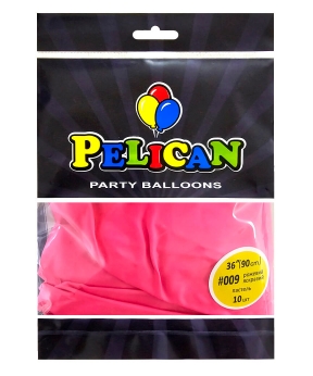 Купить Латексні кульки 36"(90cm) пастель #009 рожевий яскравий , Pelican 10шт