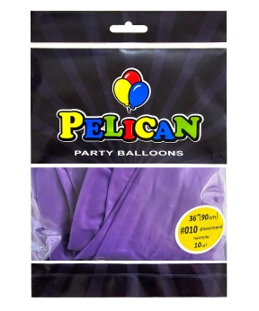 Купить Латексні кульки 36"(90cm) пастель #010 фіолетовий , Pelican 10шт