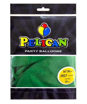 Купить Латексні кульки 36"(90cm) пастель #017 зелений, Pelican 10шт