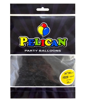 Купить Латексні кульки 36"(90cm) пастель #028 чорний, Pelican10шт