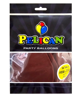 Купить Латексні кульки 36"(90cm) пастель #030 червоно- коричневий, Pelican 10шт