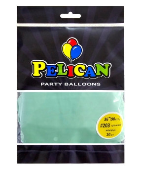 Купить Латексні кульки 36"(90cm) макарун #203 ціановий, Pelican 10шт