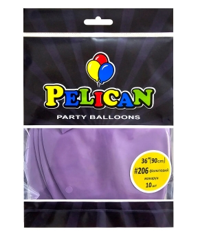 Купить Латексні кульки 36"(90cm) макарун #206 фіолетовий, Pelican 10шт