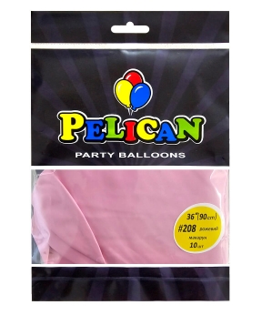 Купить Латексні кульки 36"(90cm) макарун #208 рожевий, Pelican 10шт