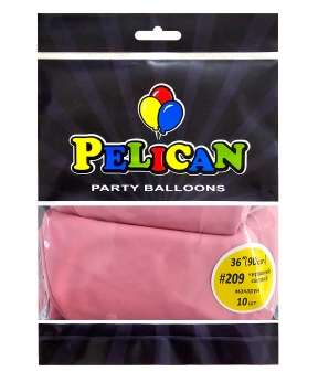 Купить Латексні кульки 36"(90cm) макарун #209 червоний світлий, Pelican 10шт