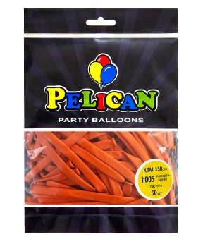 Купить Кульки для моделювання (КДМ) 150cm пастель #005 помаранчевий, Pelican 50шт