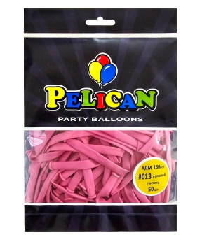Купить Кульки для моделювання (КДМ) 150cm пастель #013 рожевий, Pelican 50шт