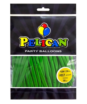 Купить Кульки для моделювання (КДМ) 150cm пастель #017 зелений, Pelican 50шт