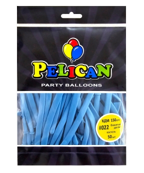 Купить Кульки для моделювання (КДМ) 150cm пастель #022 денім синій, Pelican 50шт