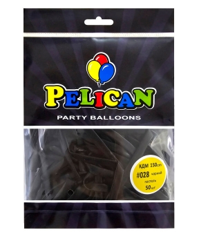 Купить Кульки для моделювання (КДМ) 150cm пастель #028 чорний, Pelican 50шт