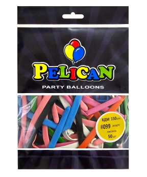Купить Кульки для моделювання (КДМ) 150cm пастель #099 асорті, Pelican 50шт