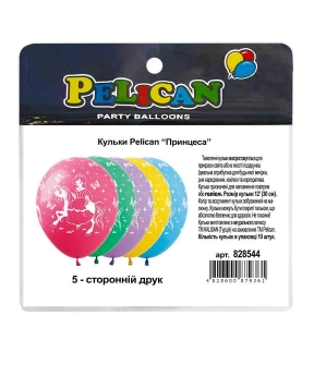 Купить Кульки Pelican 12"(30сm) "Принцеса" 5-стор. 10шт