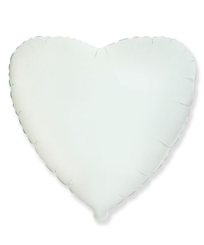 Купить Кулька фольгована Pelican серце 18' (45 см), БІЛИЙ