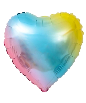 Купить Кулька фольгована Pelican серце 18' (45 см), ГРАДІЕНТ