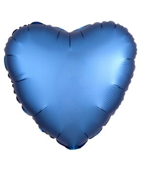 Купить Кулька фольгована Pelican серце 18' (45 см), сатин СИНІЙ ТЕМНИЙ