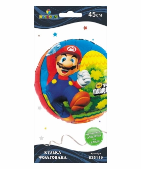 Купить Кулька фольг. Super Mario Bros, 45см (індивідуальна упак.)