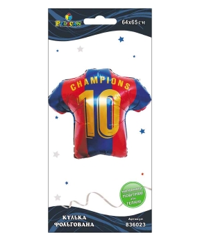 Купить Кулька фольг. Pelican, футболка FC Barcelona, 65см (індивідуальна упак.)