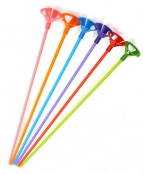 Купить Палочка-тримач  для повітряної кульки, 35см  колір мікс