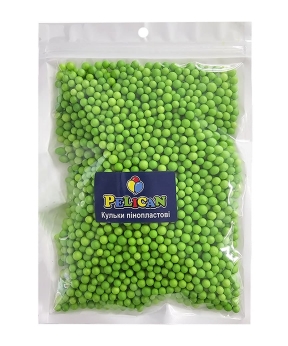 Купить Пінопластові кульки діаметр 4-6mm  зелені,  250мл