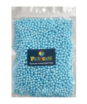 Купить Пінопластові кульки діаметр 4-6mm  блакитні,  250мл 10/500