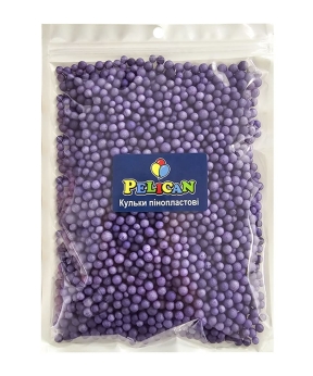 Купить Пінопластові кульки діаметр 4-6mm  фіолетові темні,  250мл