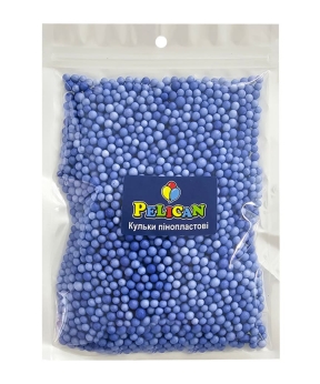 Купить Пінопластові кульки діаметр 4-6mm  сині вінтажні,  250мл 10/500