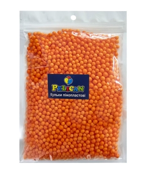 Купить Пінопластові кульки діаметр 4-6mm  помаранчевіі,  250мл 10/500