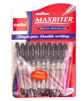 Купить Ручка масляная MAXRITER CELLO, черная