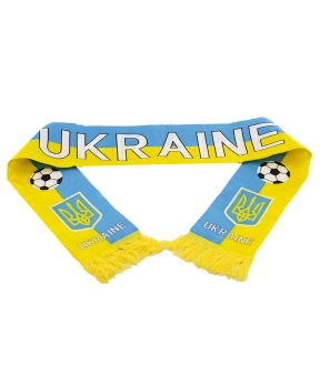 Купить Шарф футбольний "UKRAINE" (поліестер)