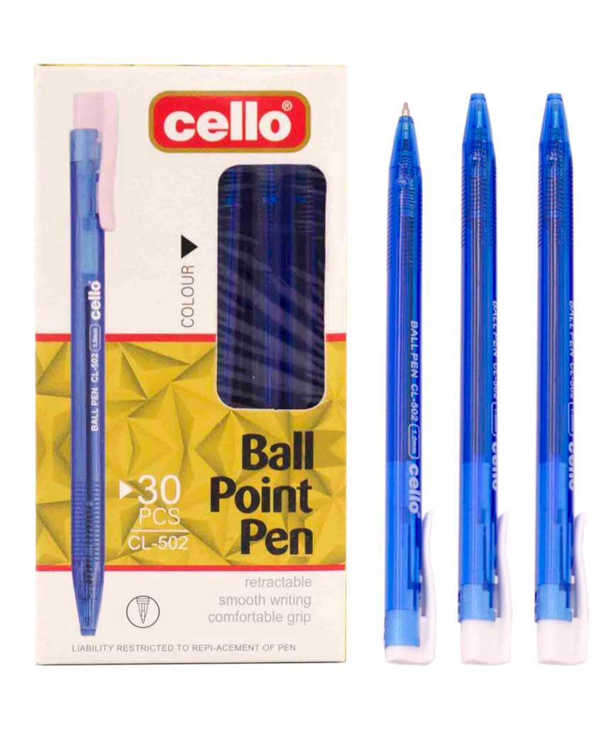 Ручка на нопці CL-502, синя