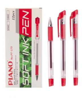 Купить Ручка масляная PIANO PT-175, красная
