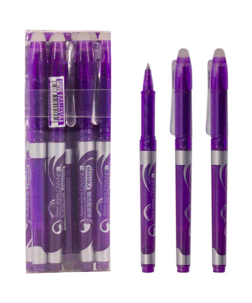 Ручка гель 095 "пише-стирає" 0,5мм,  фіолетова