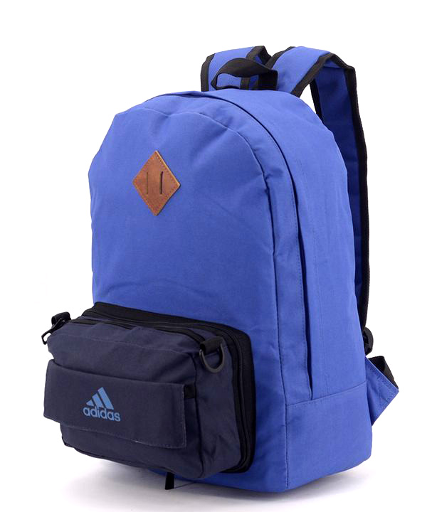 Рюкзак для молоді ,світло-синій ADIDAS,кишеня-сумочка  4331  39*27*12см