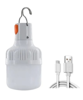 Купить LED лампа 20Вт акумуляторна з USB і гачком для підвішування, час роботи до 3 годин   (50)