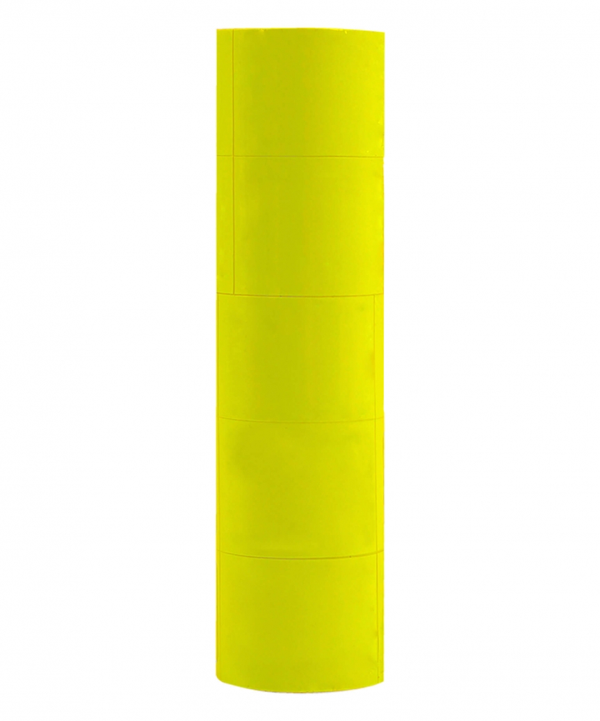 Ценник чистый  38*28мм,  4м  желтый (5шт/уп)  Т-14